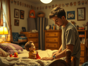 Start Using Nostalgia to Fuel Your Passions in 4 Steps 5 a person looking at an old toy while cleaning their 1