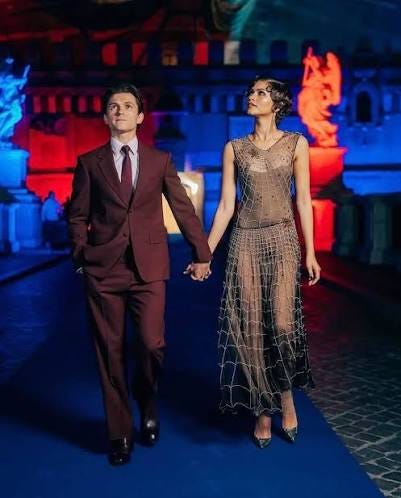 Zendaya y Tom Holland en la promoción de la película Spider-Man New Brand Day Zendaya y Tom Holland en la promoción de la película Spider-Man New Brand Day