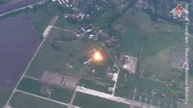 Russian military strikes Ukrainian drone launch site (VIDEO)