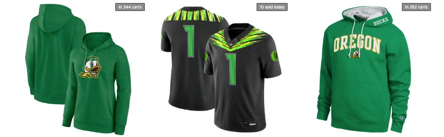 Oregon Ducks fan gear collection featuring team-licensed Nike women's tops, men's t-shirts, hoodies, jerseys, and hats. Perfect for game days and football weather. Deals on the latest Oregon Ducks fan gear, seats and premium Oregon Football coverage at www.Ducks4.Life Oregon Ducks fan gear collection featuring team-licensed Nike women's tops, men's t-shirts, hoodies, jerseys, and hats. Perfect for game days and football weather. Deals on the latest Oregon Ducks fan gear, seats and premium Oregon Football coverage at www.Ducks4.Life
