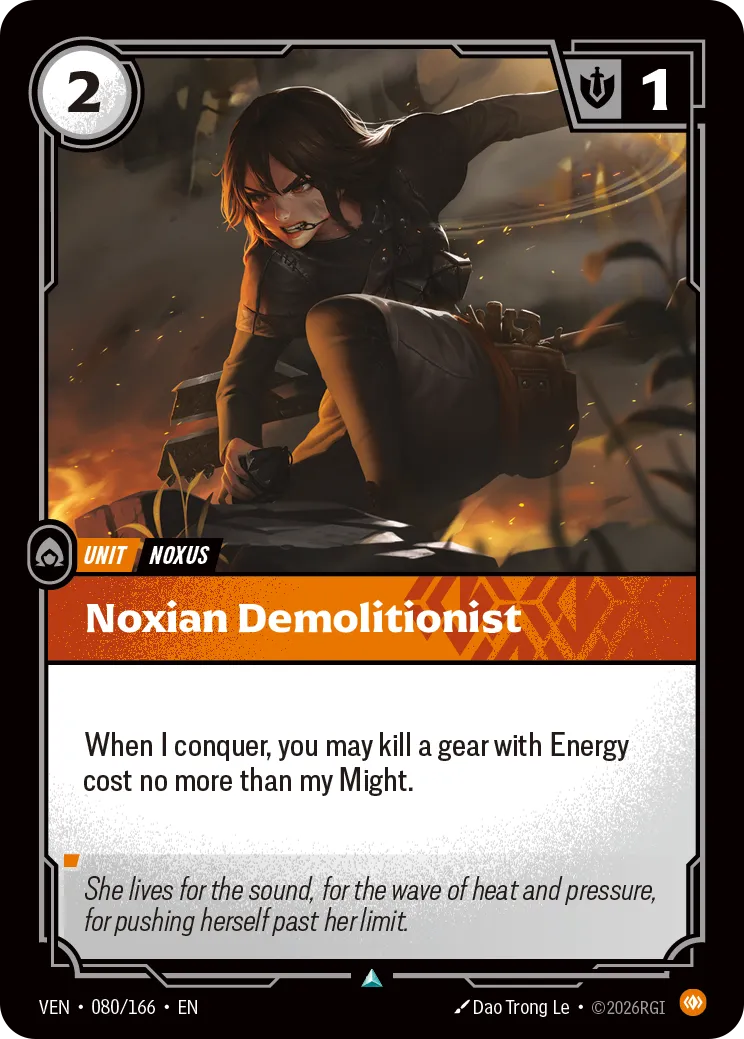 VEN-080 Noxian Demolitionist Card - Riftbound TCG