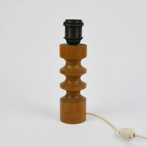 Vintage Table Lamp - Base With Socket - Wood - Small Lamp - Table Lamp 2 - Picture 1 of 6