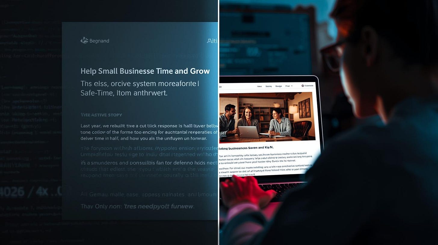Narrative job ad engaging candidate vs generic AI job posting.