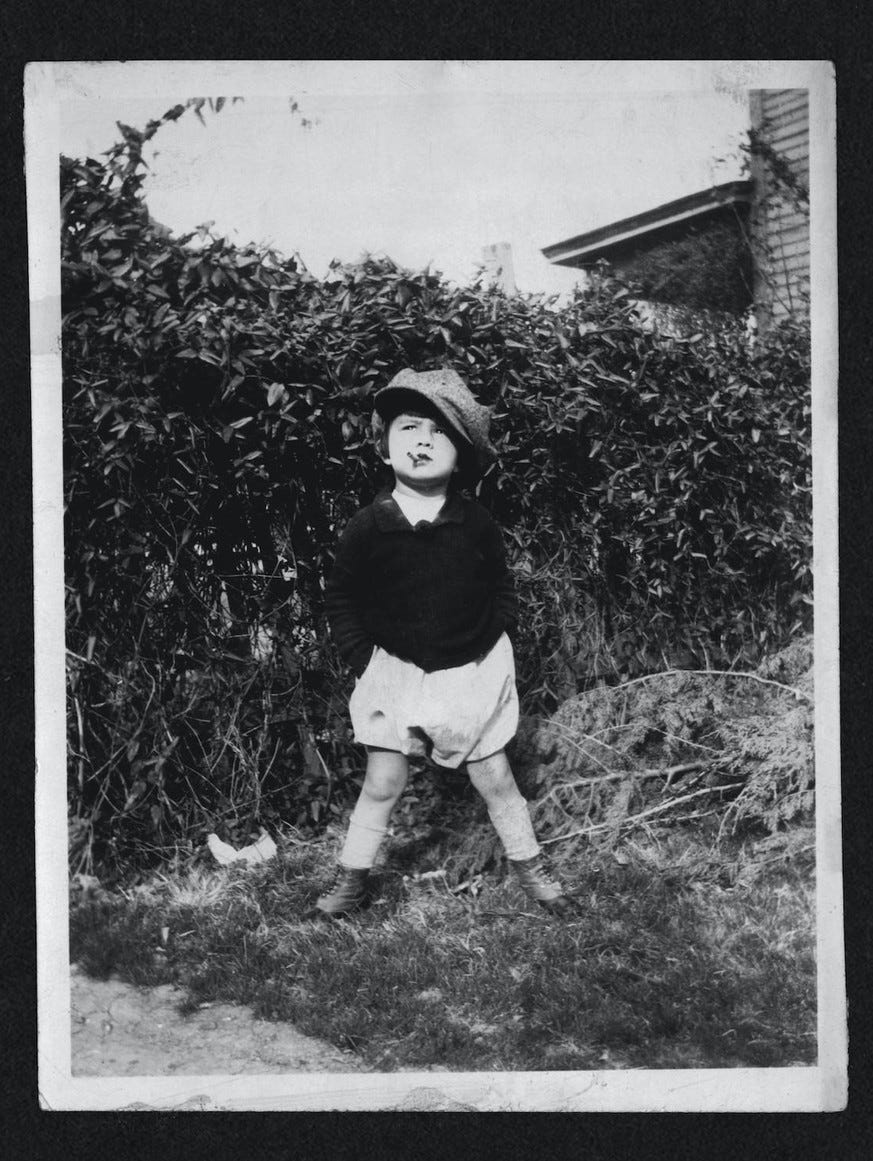Patricia Highsmith als Kind in Fort Worth, Texas,