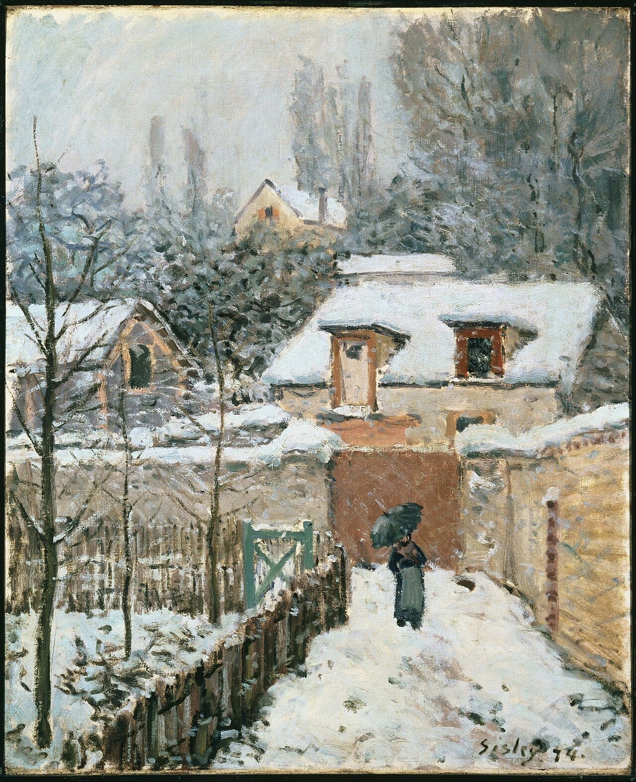 Alfred Sisley, Snow at Louveciennes, 1878 Alfred Sisley, Snow at Louveciennes, 1878