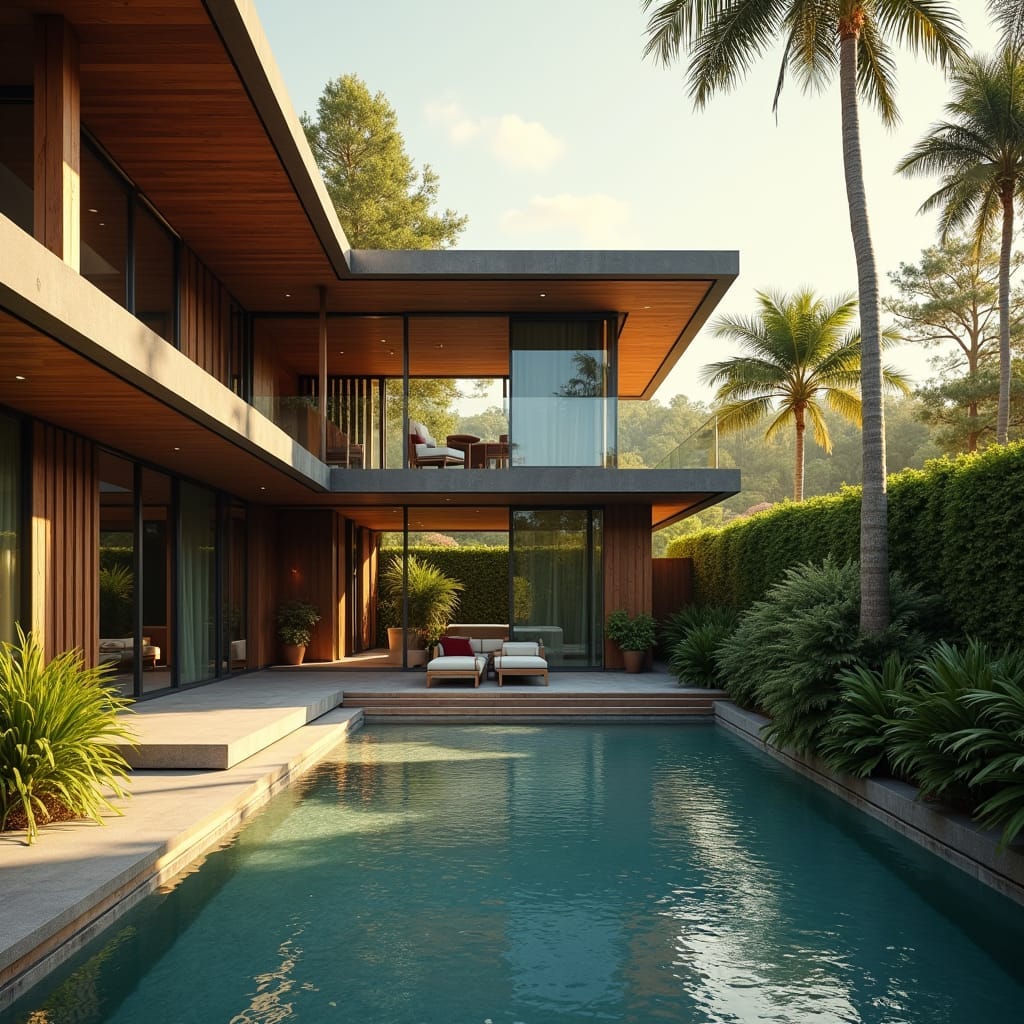 Rendered image of a Flexidential modern property, showcasing a sleek, contemporary design with clean lines and open-concept spaces. The property features adaptable interiors with multi-purpose rooms that easily transform to suit various needs—such as a living area that can double as a home office or guest space. Large floor-to-ceiling windows allow natural light to flow through, creating a bright and inviting atmosphere that emphasizes flexibility and functionality. The exterior combines minimalist architecture with sustainable materials, blending seamlessly into its surroundings. This Flexidential home embodies a forward-thinking approach to modern living, where each space is designed to evolve with its occupants.