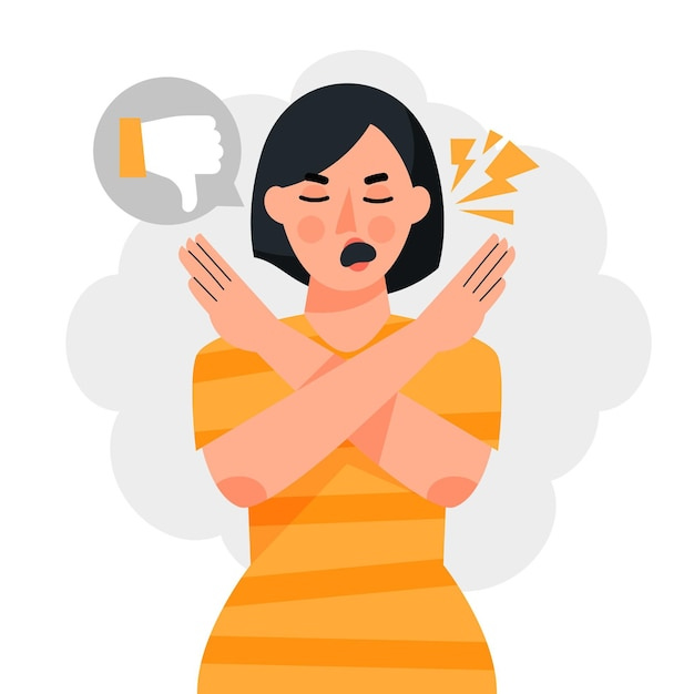 Free vector organic flat complain concept