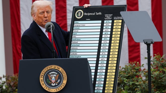 Trump announces 10% tariff on all imports, upping pressure in trade war
