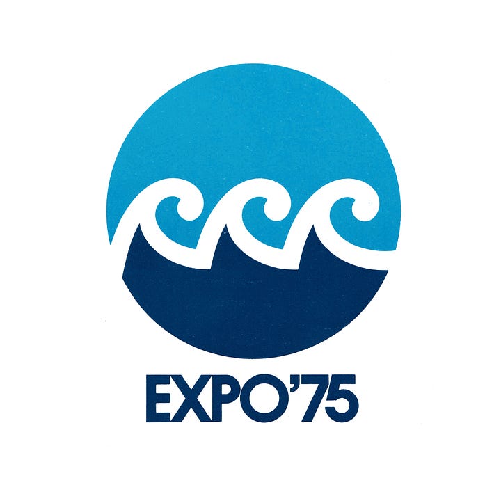 Logo design and typography for Expo '75