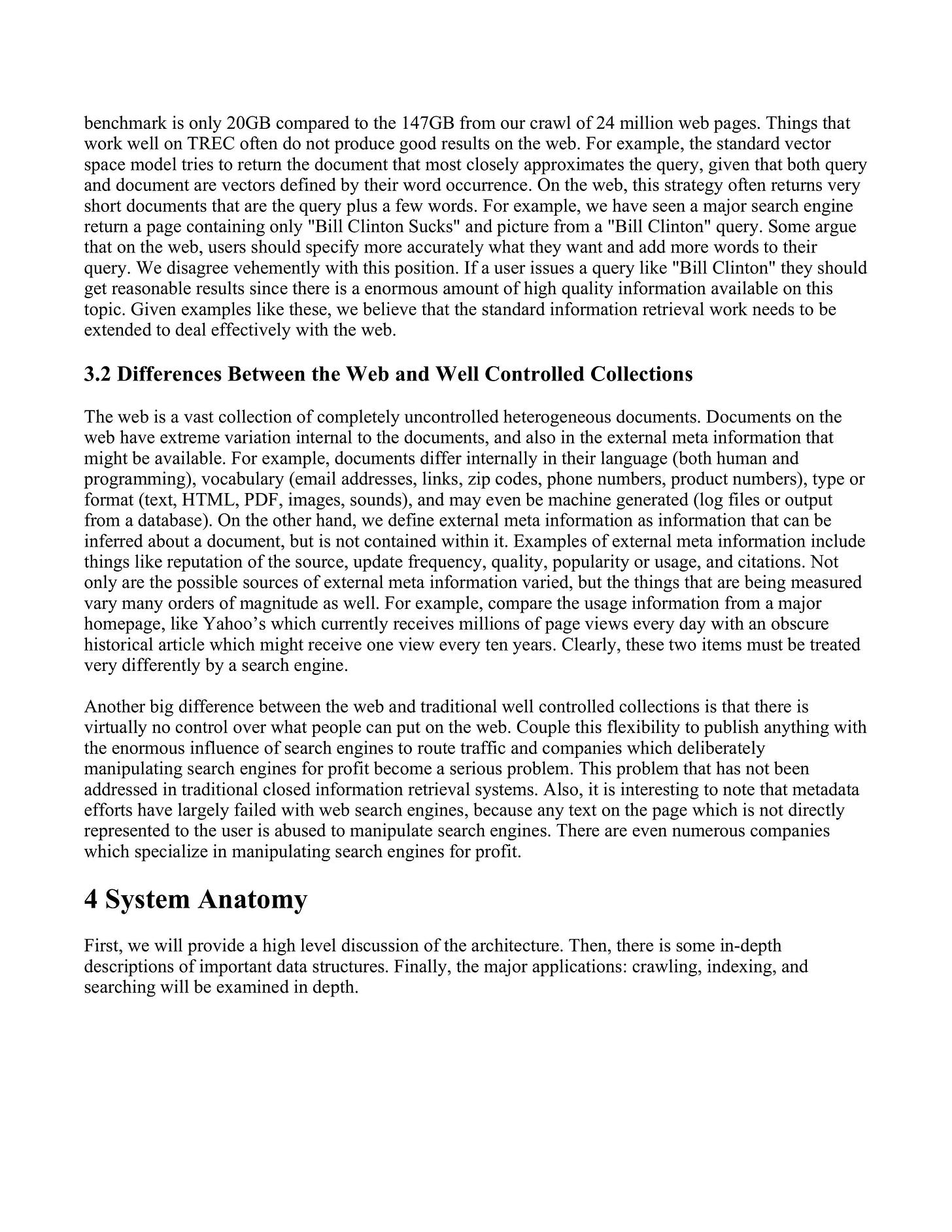 The anatomy of a large-scale hypertextual web search engine document (page  5) | Xybercraft — Tech Articles  | Judah Estrada | Substack
