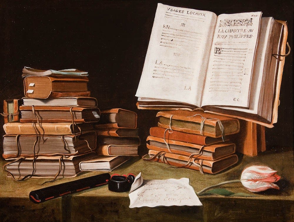 French School - Still Life Books — LAWRENCE STEIGRAD FINE ARTS