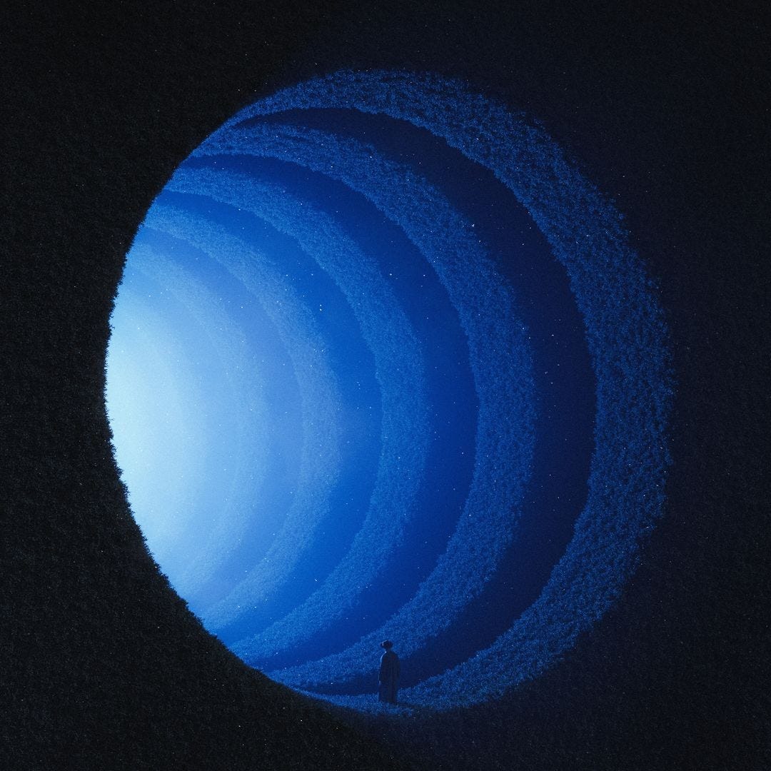 An Instagram  post added by erihong on Mar 12, 2024. The author is @outrunyouth. May present: atmosphere, sky, astronomical object, circle, gas.