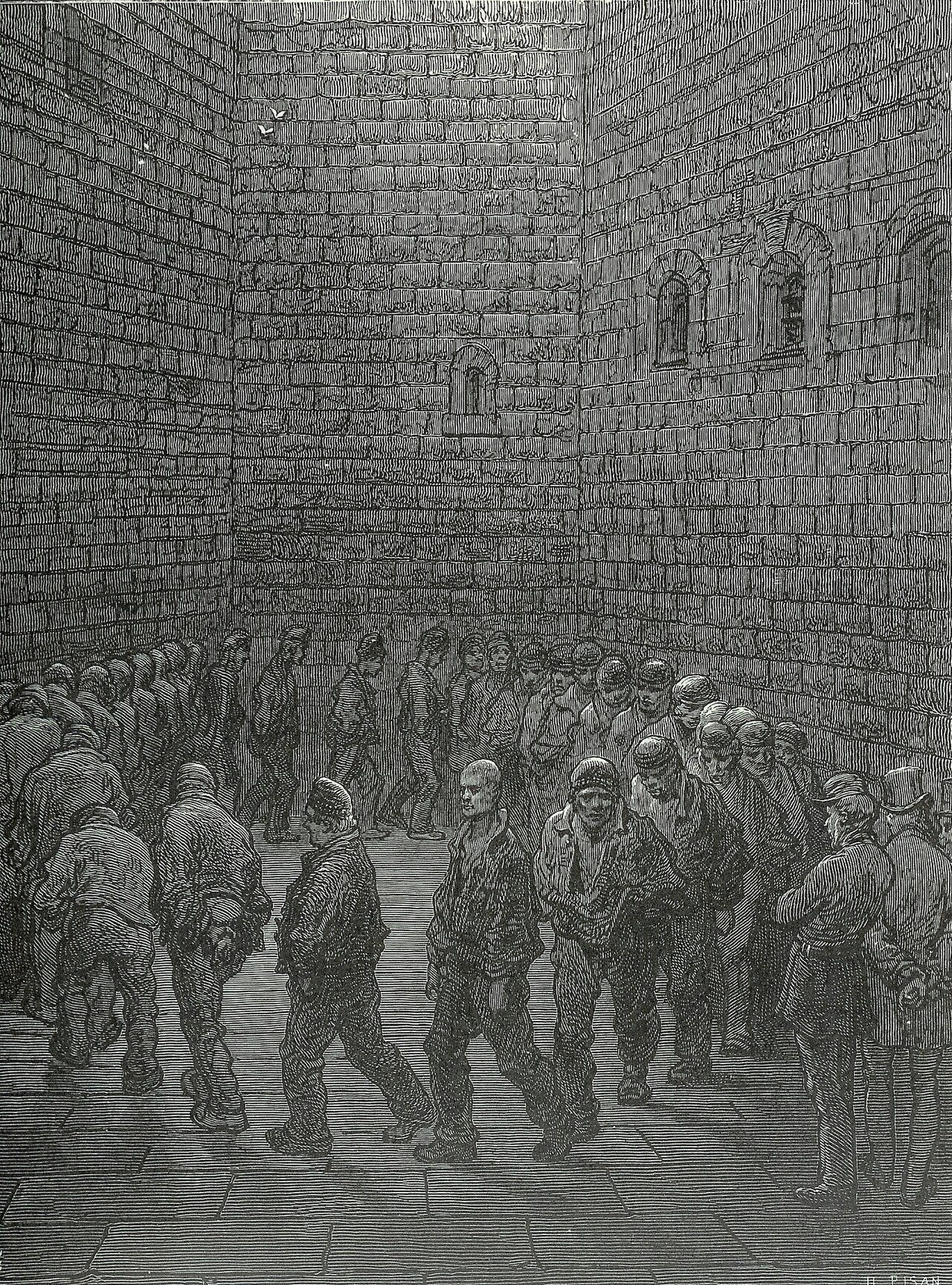Victorian prison exercise yard Victorian prison exercise yard