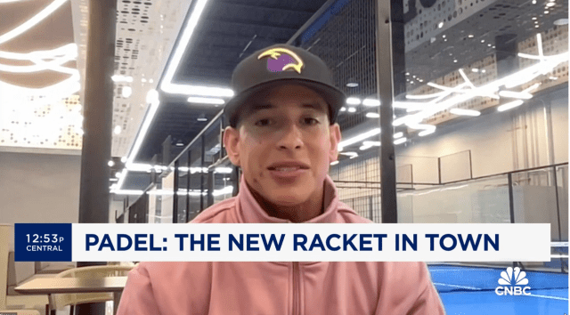 Daddy Yankee on CNBC Padel segment