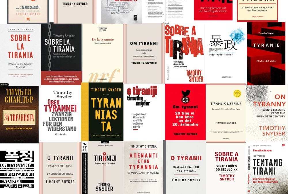 Twenty Lessons On Tyranny