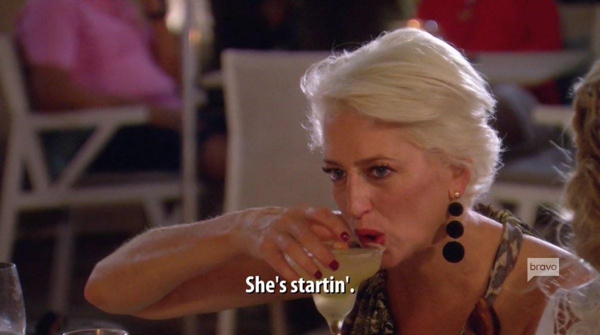 She's startin'” —Dorinda, RHONY - Imgur