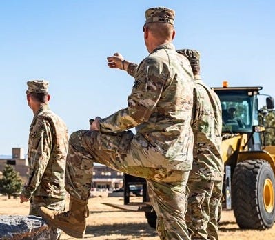 South Dakota National Guard troops assigned to  the US Southern Border on March 19, 2025.(U.S. Army photo by Sgt. Chase Murray)