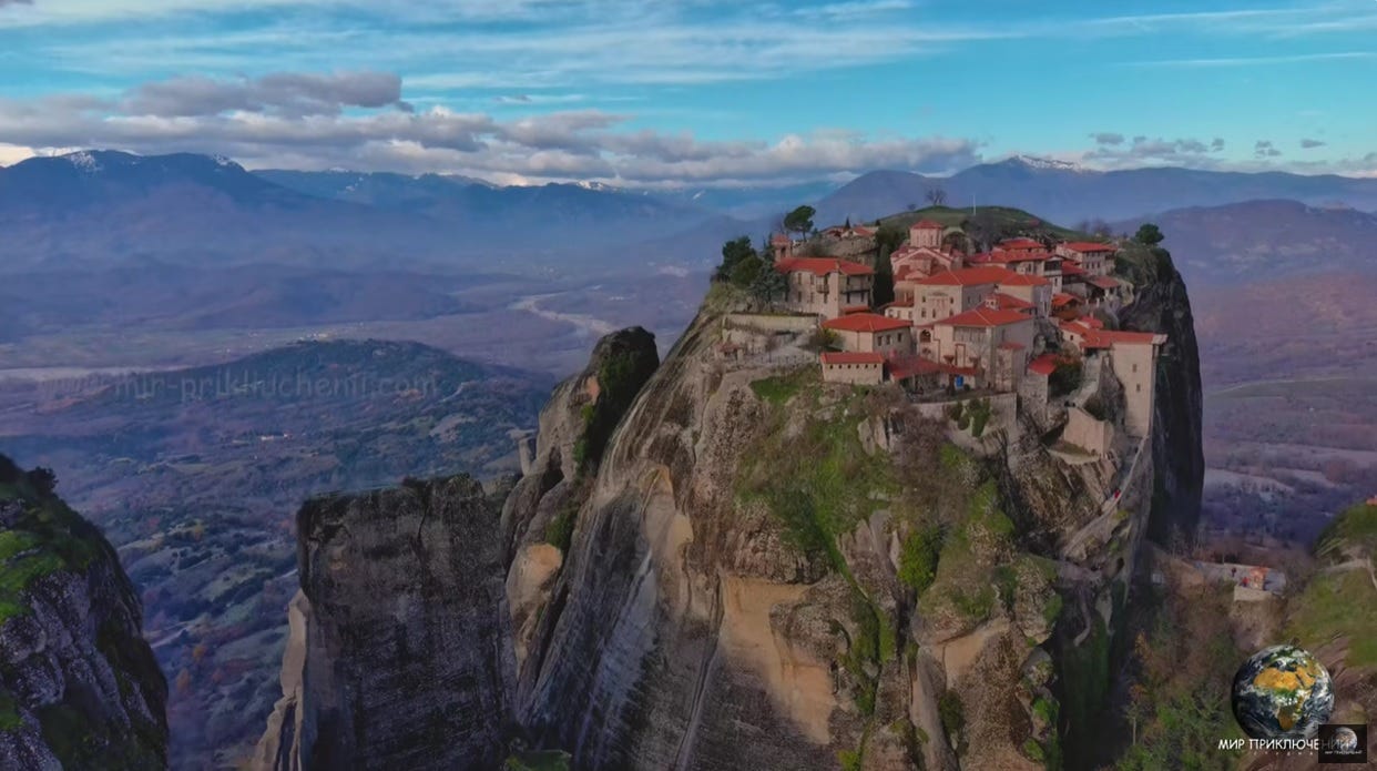 The Sacred Mountains Meteora. Autel Evo II 8K Drone Footage. World of Adventures Studio. | WORLD OF ADVENTURES