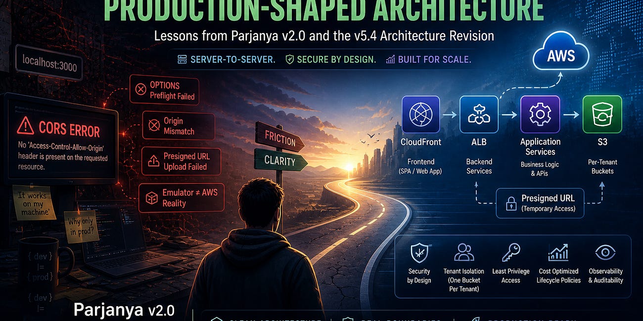 From localhost friction to production-shaped architecture