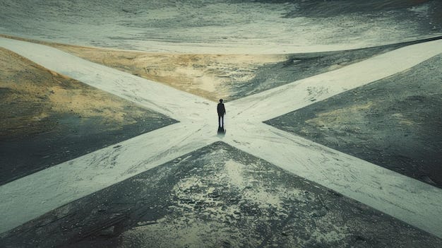 The crossroads of life | Premium AI-generated image