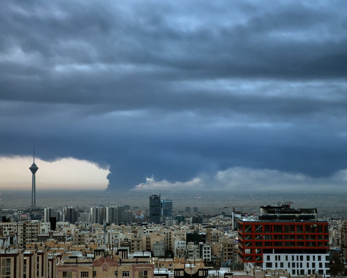 Tehran's toxic cloud: satellite images show oily fires burned for days | Iran | The Guardian Tehran's toxic cloud: satellite images show oily fires burned for days | Iran | The Guardian