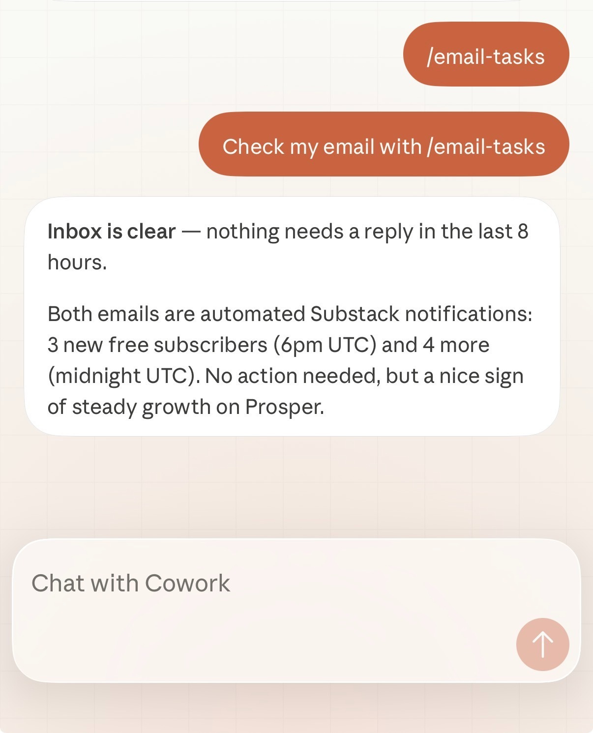 Dispatch email triage output with structured Gmail inbox summary Dispatch email triage output with structured Gmail inbox summary