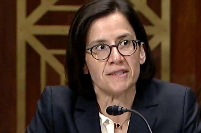 US District Judge Ana Reyes at her confirmation hearing