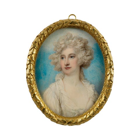 Maria Fitzherbert Miniature Portrait