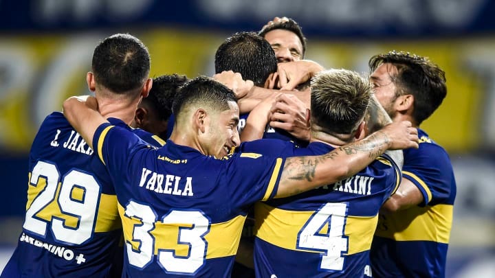 Boca Juniors v Atletico Tucuman - Copa de la Liga Profesional 2021 - La alegría de Boca.