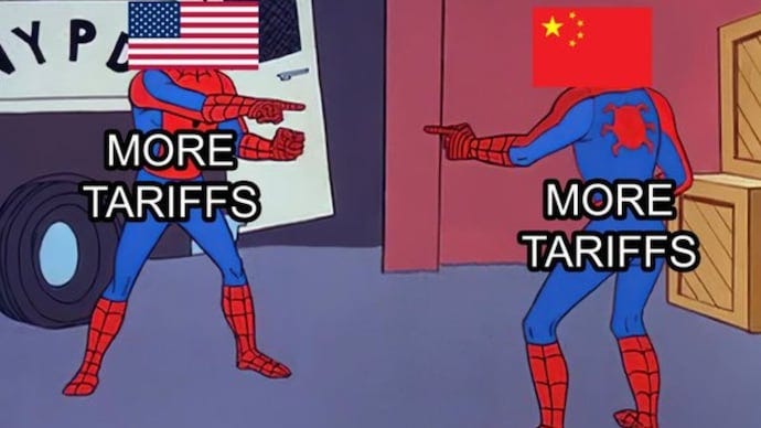 US and China mirror tariff moves, sparking memes, mockery