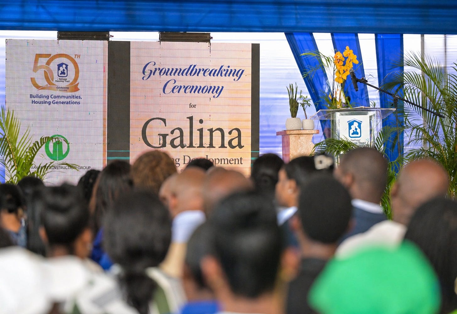 groundbreaking ceremony for the Galina Housing Development in St. Mary on Friday (April 24)