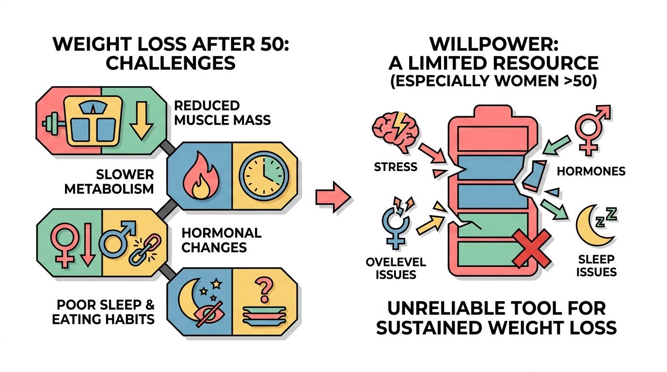 weight loss challenges after 50 weight loss challenges after 50