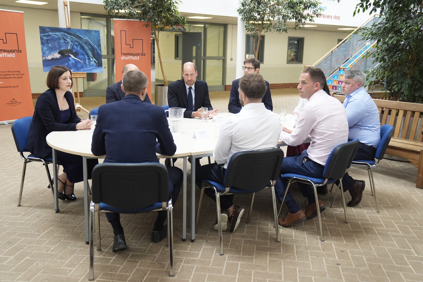 Prince William sat in a roundtable