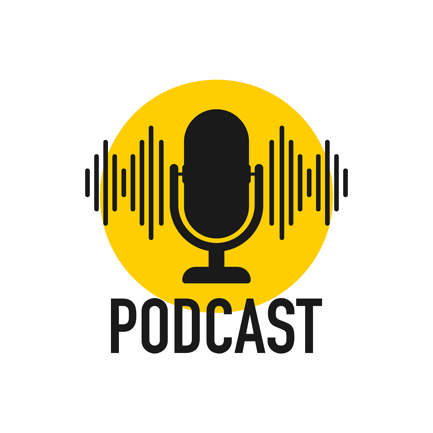 Graphic illustration of podcast