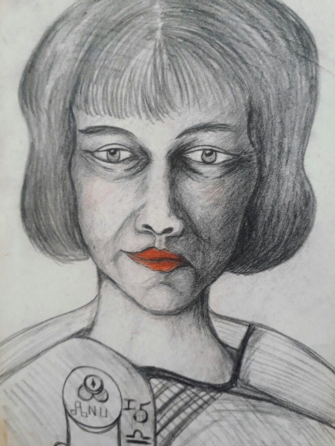 Hanni Jaeger illustration by Aleister Crowley