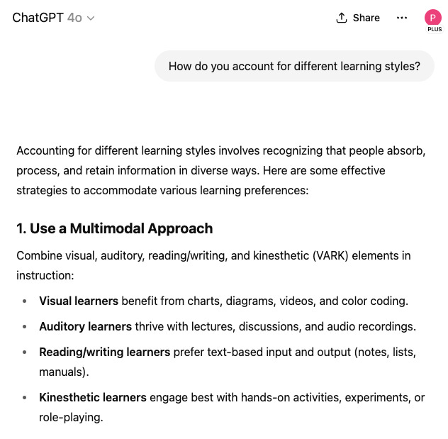 Are Large Language Models still spreading debunked learning science?