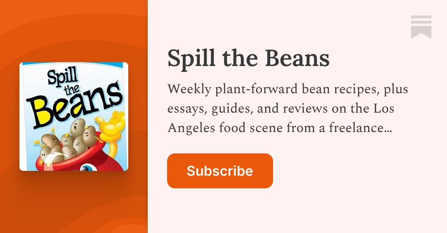 Spill the Beans | Patricia Kelly Yeo | Substack