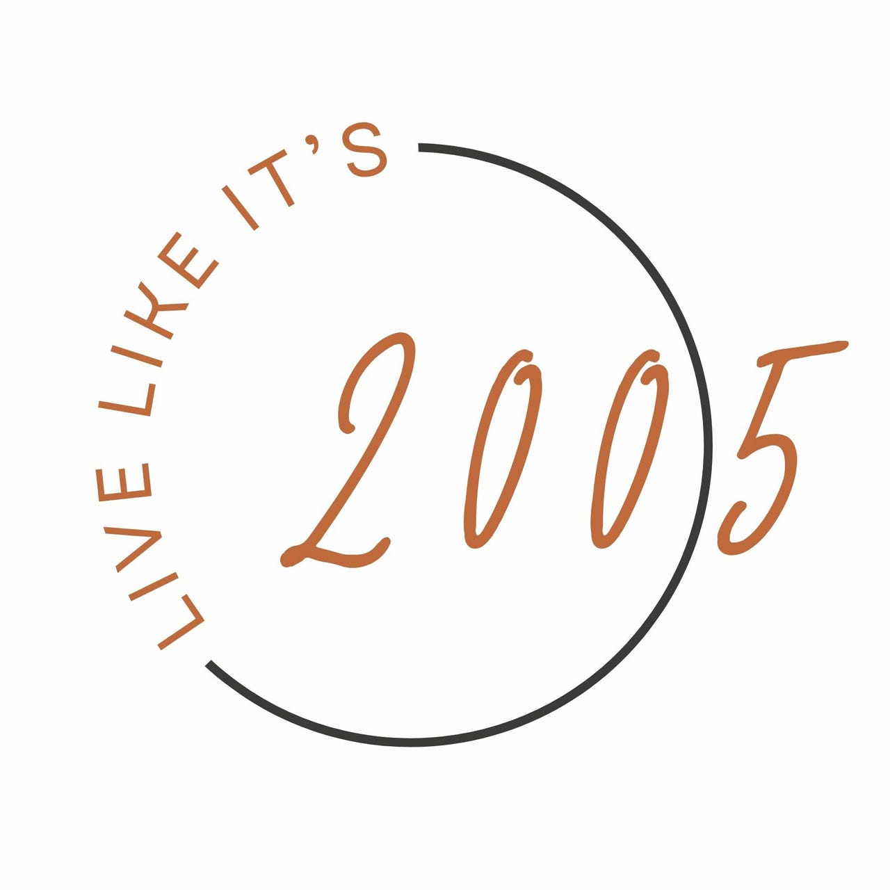 Live like it's 2005! logo