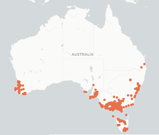 Allium triquetrum distribution map.png