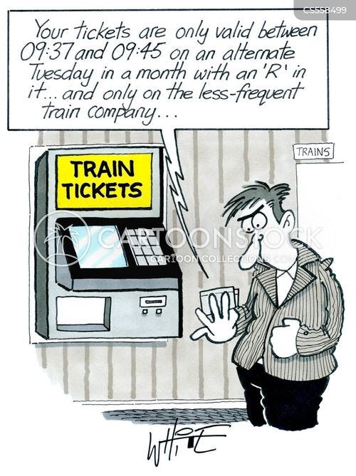 Train Fares Cartoons and Comics - funny pictures from CartoonStock