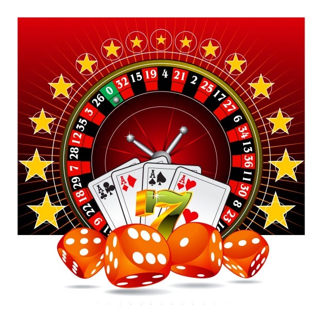 Free Vector | Casino background design Free Vector | Casino background design