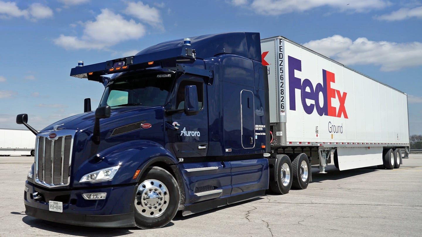 FedEx and Aurora Expand Autonomous Commercial Linehaul Trucking Pilot in  Texas Ahead of Schedule