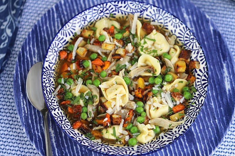 Tortellini Soup, Cook the Vineyard