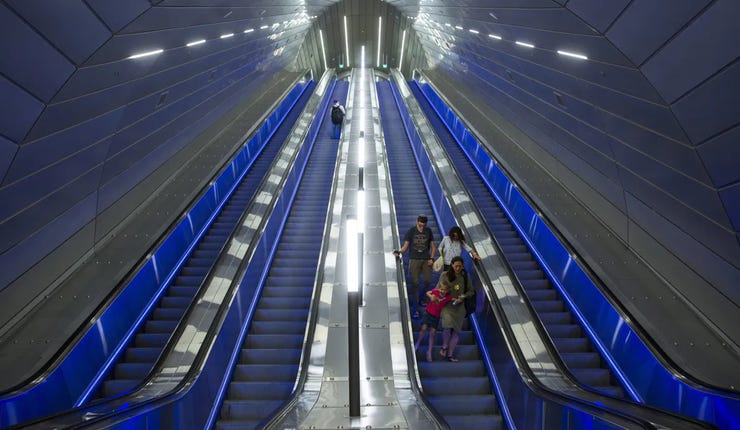 Der Jerusalemer Bahnhof liegt bis zu 80 Meter unter dem Erdboden