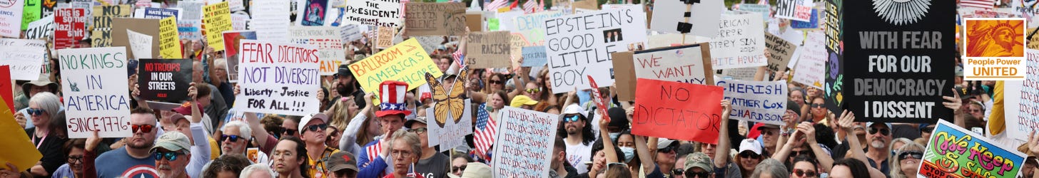 About Resist Project 2025. image of no kings rally protest. logo of people power united. About Resist Project 2025. image of no kings rally protest. logo of people power united.