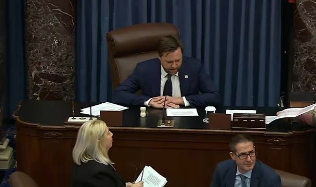 Republicans Dig Their Own Graves As JD Vance Breaks Tie To Advance BBB Disaster