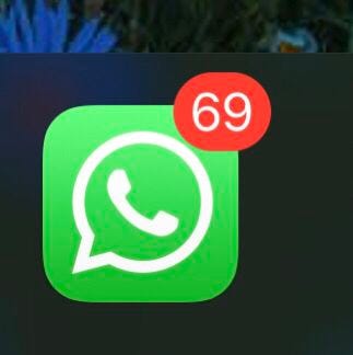 This may contain: an image of whatsapp on the phone screen