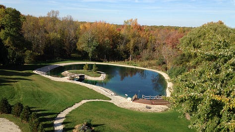 Seasonal photos of our private Lac du Nibiinaabe (Chippewa Meaning) "Lake of the Mermaids"