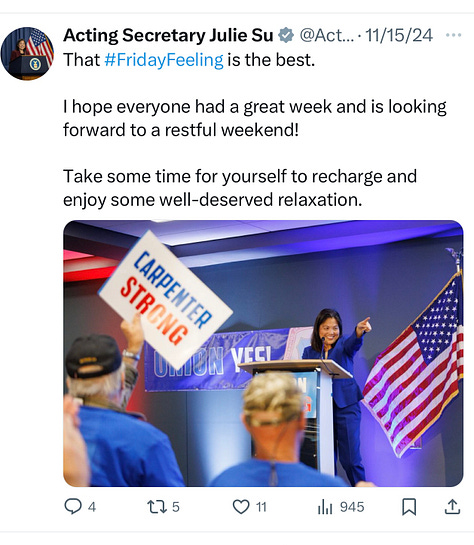 Julie Su tweets
