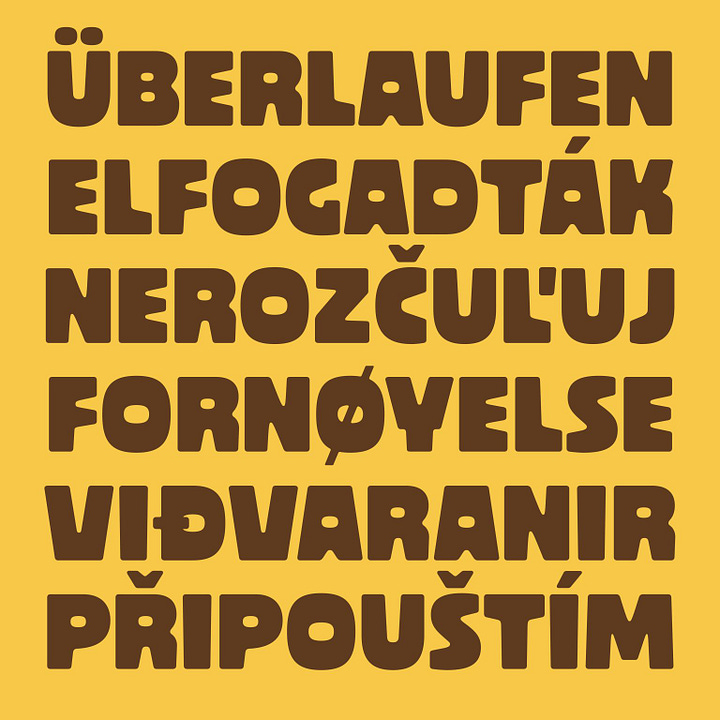 Oja Display, designed by Chisaokwu Joboson, is a bold and expressive typeface inspired by the anatomical structure of the traditional Oja flute from Eastern Nigeria.